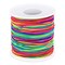 Elastic String for Bracelets, Selizo Bracelet Bead String Elastic Cord for Bracelets, Necklace, Beading, Jewelry Making and Braided Hair Styling (1.2 MM, 109 Yards, Rainbow Color)